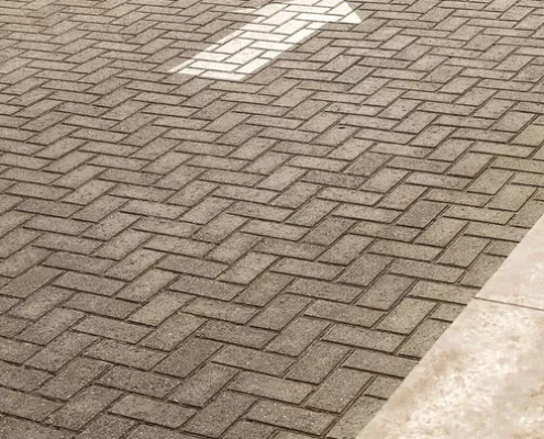 Bloque Holanda Pavimento Intertrabado Corte Rectangular X M2